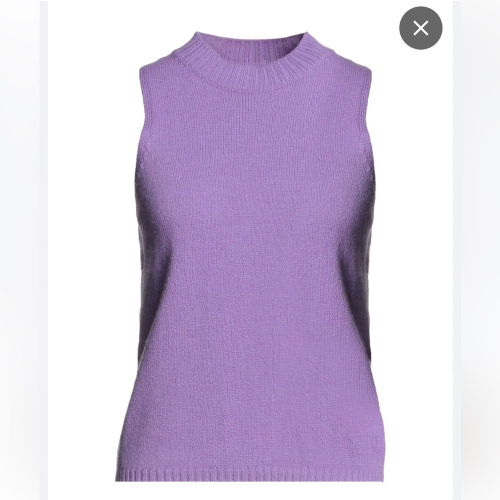 MSGM sleeveless purple sweater